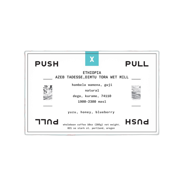 Ethiopia Dimtu Tora Organic Natural by Push x Pull Coffee