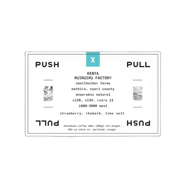 Kenya Ruiruiru Factory Anaerobic Natural by Push x Pull Coffee